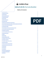 IB Chemistry Formula Booklet 2024