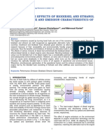 A Review of The Effects of Biodiesel and Ethanol On Performance and Emission Characteristics of Diesel Engines