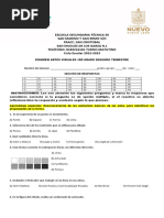 Examen Artes Visuales 1° Segundo Trimestre