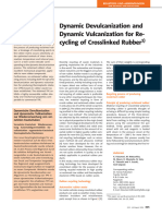 Dynamic Devulcanization and Dynamic Vulcanization For Re-Cycling of Crosslinked Rubber