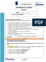 Lessons Gr. 7 Mathematics Term 1 Week 1,2,3 Whole Numbers