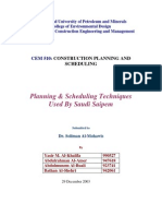 CEM510 Planning & Scheduling Saipem