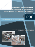 Industria de Bienes para Transformación y Actividades Conexas 2011