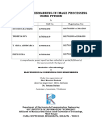 Digital Watermarking in Image Processing Using Python: Name Roll No. Registration No