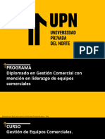 Upn Gestión de Equipos Comerciales - Unidad I