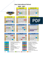 2020 2021 Invictus School Calendar