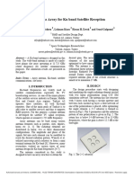 An Antenna Array For Ku Band Satellite Reception