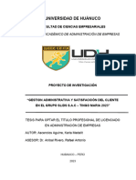 Universidad de Huánuco: Facultad de Ciencias Empresariales