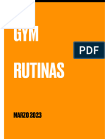 GYM Rutinas: MARZO 2023