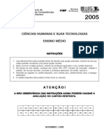 Provas Encceja Ensino Medio 2005