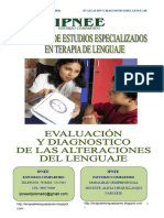 Curso de Evaluacion y Diagnostico Del Lenguaje 2016