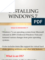 Installing Windows 7