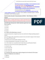 UGC NET History 2022 Paper