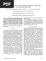 DR - 48 - Molecular Dynamics Study On Defect Reduction Strategies Towards The Fabrication of High Performance CD 1-x ZN X Te CDS Solar Cells