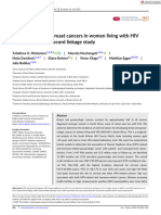 Gynaecologic and Breast Cancers in Women Living With HIVin South Africa: A Record Linkage Study