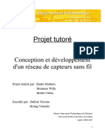 Projet Tutoré: Conception Et Développement D'un Réseau de Capteurs Sans Fil