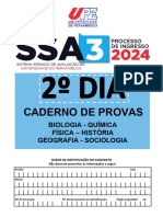 Caderno de Provas - SSA 3 UPE - 2o Dia