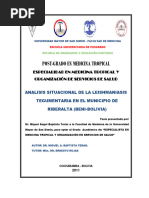 Analisis Situacional de Leishmaniasis en Riberalta