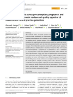 Weight Management Across Preconception, Pregnancy, and Postpartum - A Systematic Review and Quality Appraisal of International Clinical Practice Guidelines.