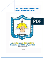 Proyecto de Riesgos Psicosociales I.E Camilo Torres Restrepo