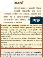 Types of Societies