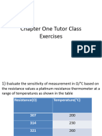 Chapter One Tutor Exercises