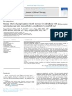 Clinical Effects of Proprioceptive Thumb Exercise