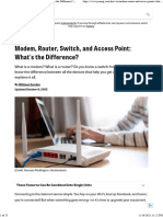 Modem, Router, Switch, and Access Point What's The Difference PCMag