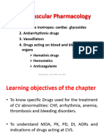 Cardiovascular Pharmacology