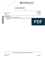 Cambridge Primary Checkpoint English Paper 2 Insert 2022