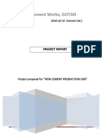 Project Proposal For "NEW CEMENT PRODUCTION LINE"