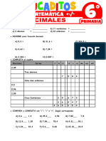 Decimales para Sexto Grado de Primaria