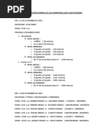 Programación General de Las Olimpiadas 2023 San Felipanas