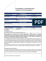 Modelo Termo de Responsabilidade de Equipamentos