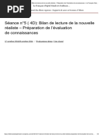 Séance N°5 (4D) - Bilan de Lecture de La Nouvelle Réaliste - Préparation de L'évaluation de Connaissances - Le Français D'iqbal Masih Et D'ailleurs