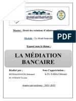 La Médiation Bancaire 