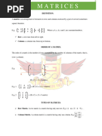 Matrices - PART 1 Form 5