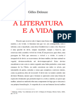 Deleuze Literatura e A Vida