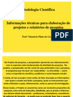 2 - Informaçãoes Técnicas para Elaboração de Projetos e Relatórios de Pesquisa