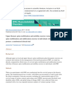 Upper Thoracic Spine Mobilization and Mobility Exercise Versus Upper Cervical Spine Mobilization and Stabilization Exercise in Individuals With Forward Head Posture - A Randomized Clinical Trial - PMC