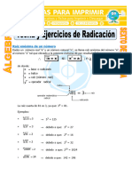 Teoria y Ejercicios de Radicación para Sexto de Primaria