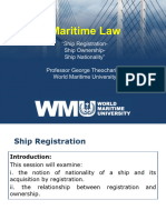 Maritime Law - WMU139 Ship Registration