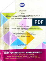 Manual Otional Jjgence Scale: (For Secondary School Students)