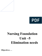 Fon Unit - 5 Elimination Needs