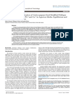 A Sanusi, A Umar - 2016 - Evaluation of The Application of Carica Papaya Seed Modified Feldspar Clay For Adsorption of Pb2 and Cu2 in Aq