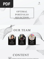 Group 4 - Optimal Portfolio Selection