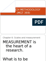 CHAPTER 6 - Scales and Measurement