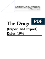 Drugs Import Export Rules 1976