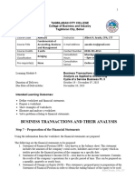 ABM101 - M9 - Business Transactions and Their Analysis As Applied To Accounting Cycle of A Service Business Pt.3