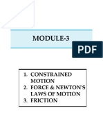 3 Laws of Motion and Friction